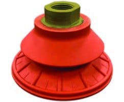 Norgren NRB080NB60G38F Single bellows vacuum cup, 3.25" O/D, G3/8, nitrile rubber