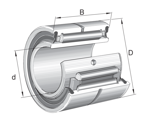 INA NA4908-2RSR-XL Nadellager - Bild 1