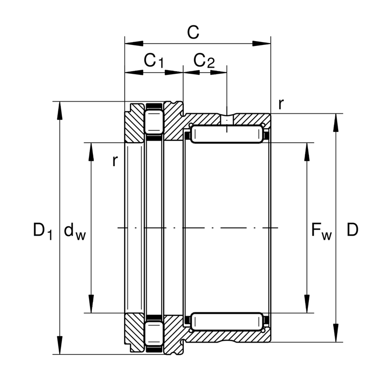 INA NKXR15-XL Nadel-Axialzylinderrollenlager - Bild 2