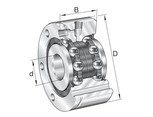 INA ZKLF50115-2Z-XL Axial-Schrägkugellager - Bild 1