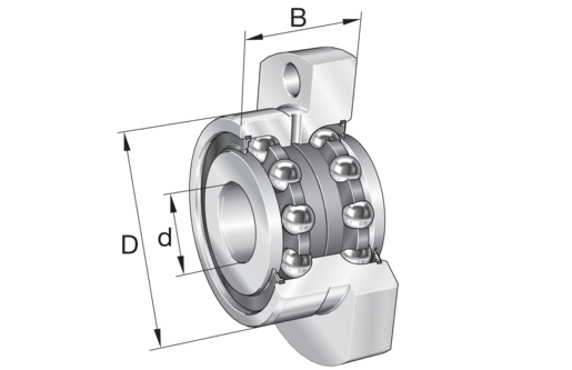 INA ZKLFA1050-2RS Axial-Schrägkugellager - Bild 1