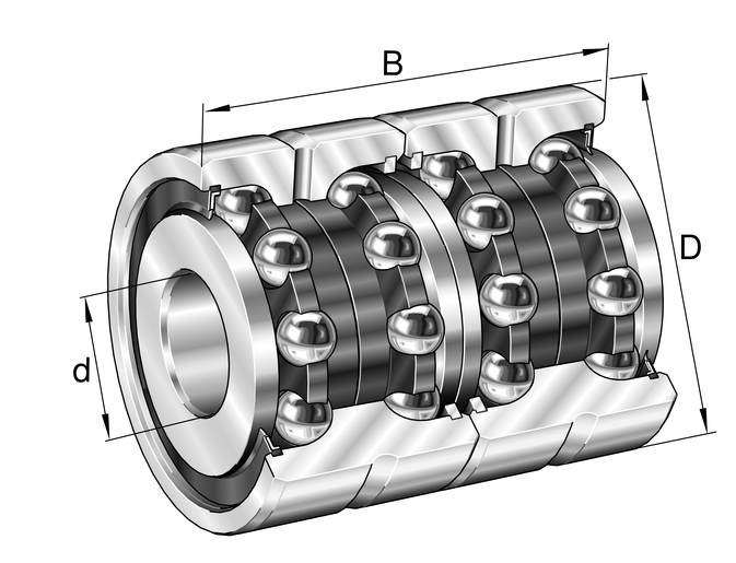 INA ZKLN1747-2RS-2AP-XL Axial-Schrägkugellager - Bild 1