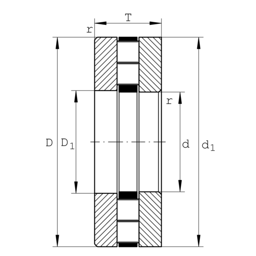 INA 89413-TV Axial-Zylinderrollenlager - Bild 1
