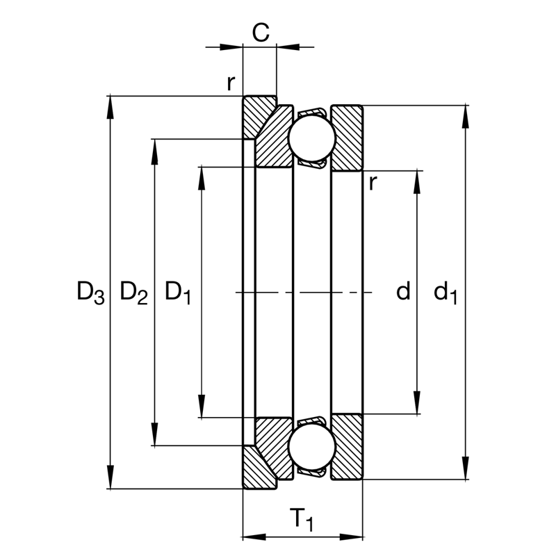 FAG 53210 Axial-Rillenkugellager - Bild 3