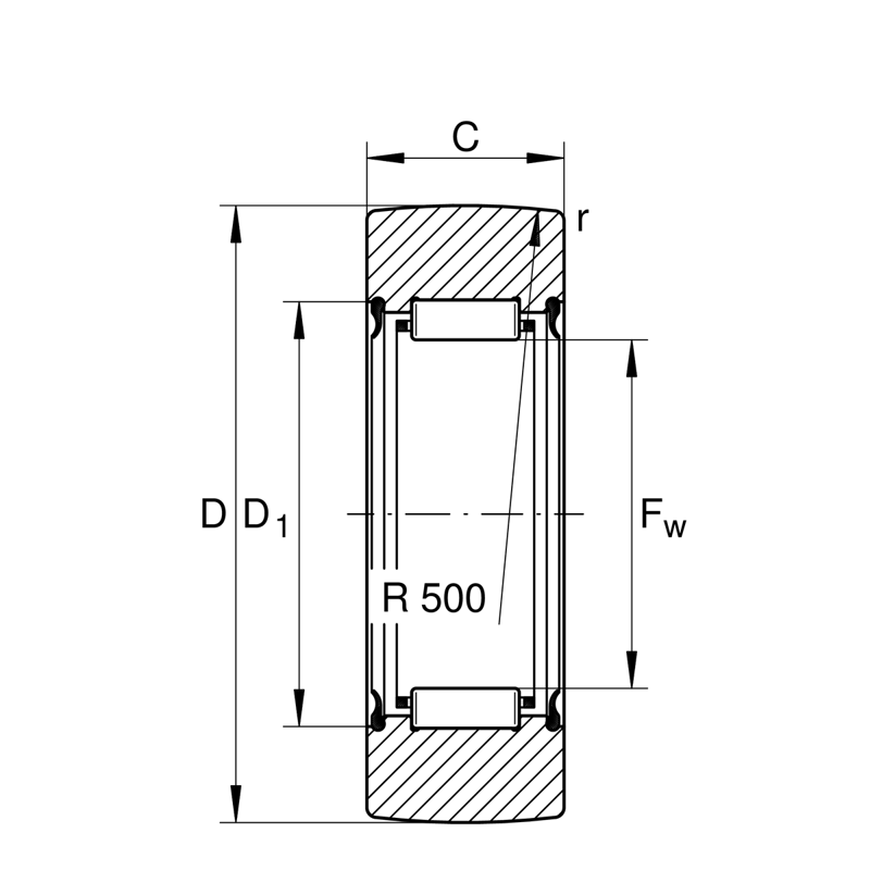 INA RNA22/6-X-2RSR Stützrolle - Bild 2