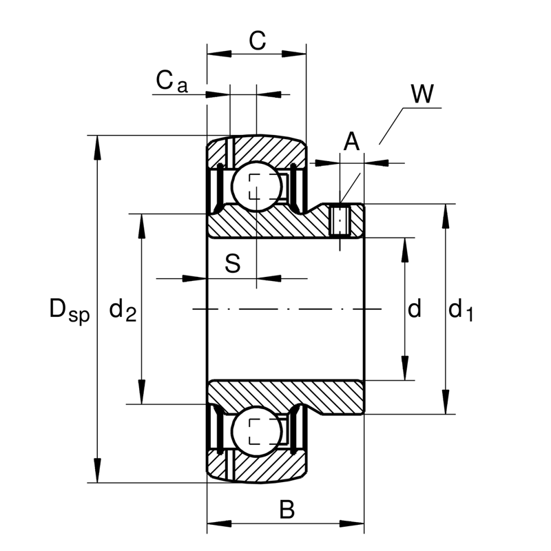 INA AY12-XL-NPP-B Spannlager - Bild 2
