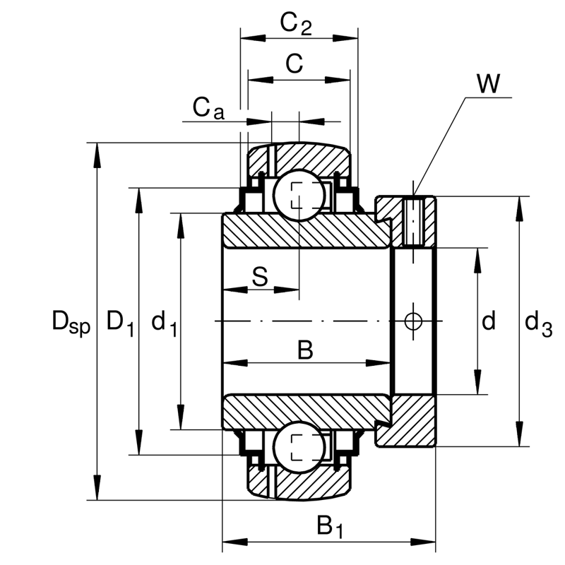 INA GE20-XL-KRR-B-FA164 Spannlager - Bild 2
