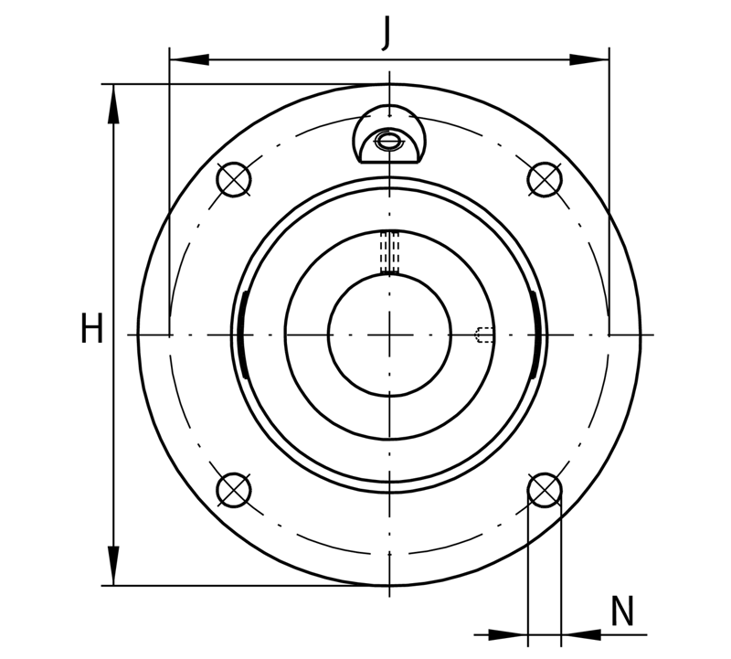 INA PME60-XL-N Flanschlagergehäuseeinheit - Bild 3