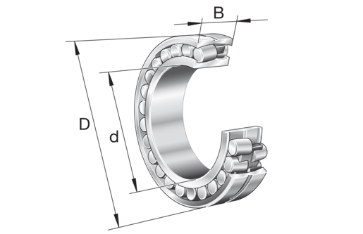 FAG 23038-E1A-XL-M Pendelrollenlager - Bild 1