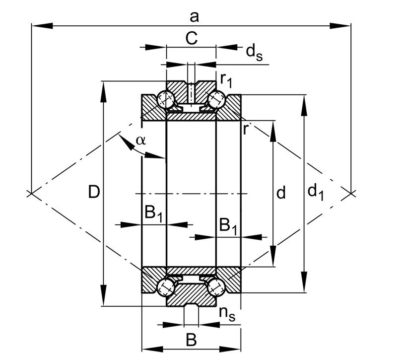 FAG 234420-M-SP Axial-Schrägkugellager - Bild 2