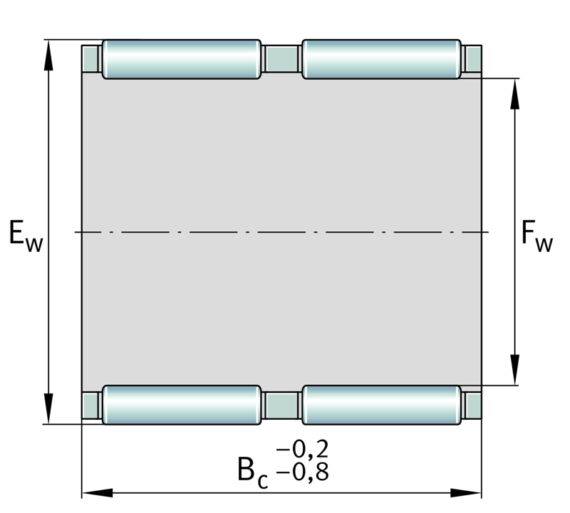INA K75X83X35-ZW-A/0-6 Nadelkranz - Bild 2