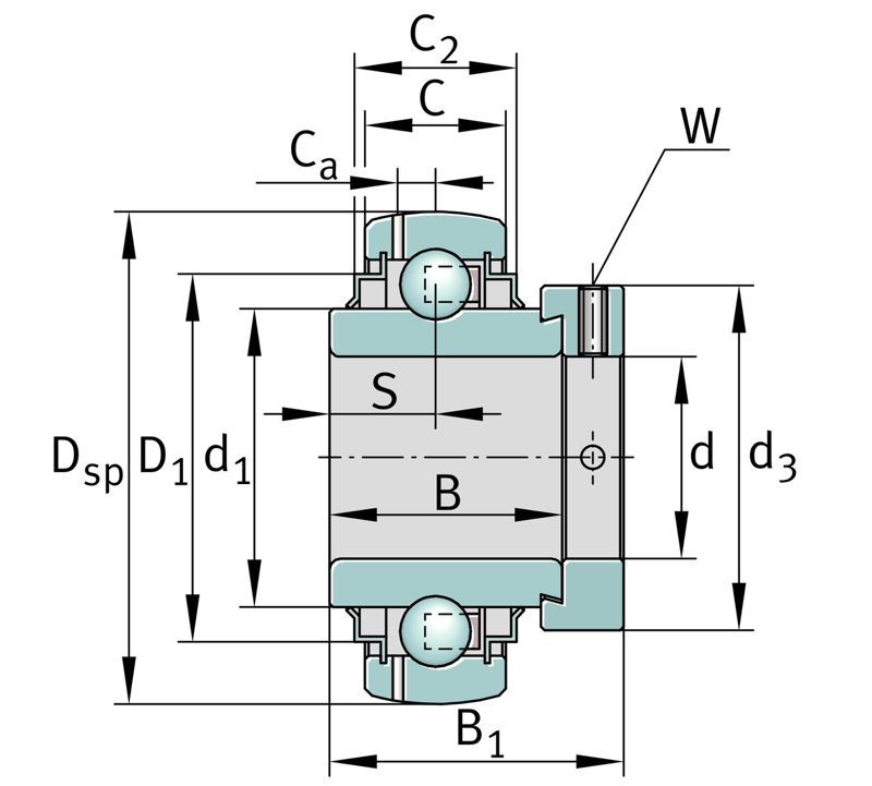 INA GE75-XL-KRR-B Spannlager - Bild 2