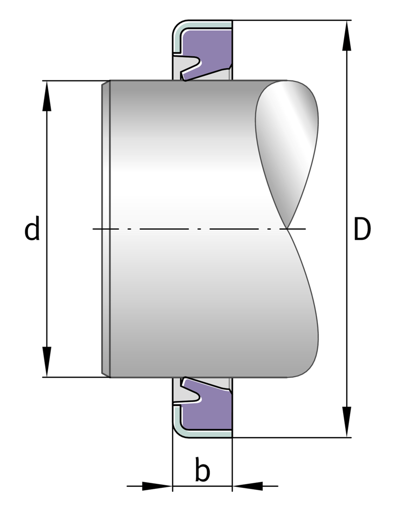 INA GR4X8X2-C Radial-Wellendichtring - Bild 2