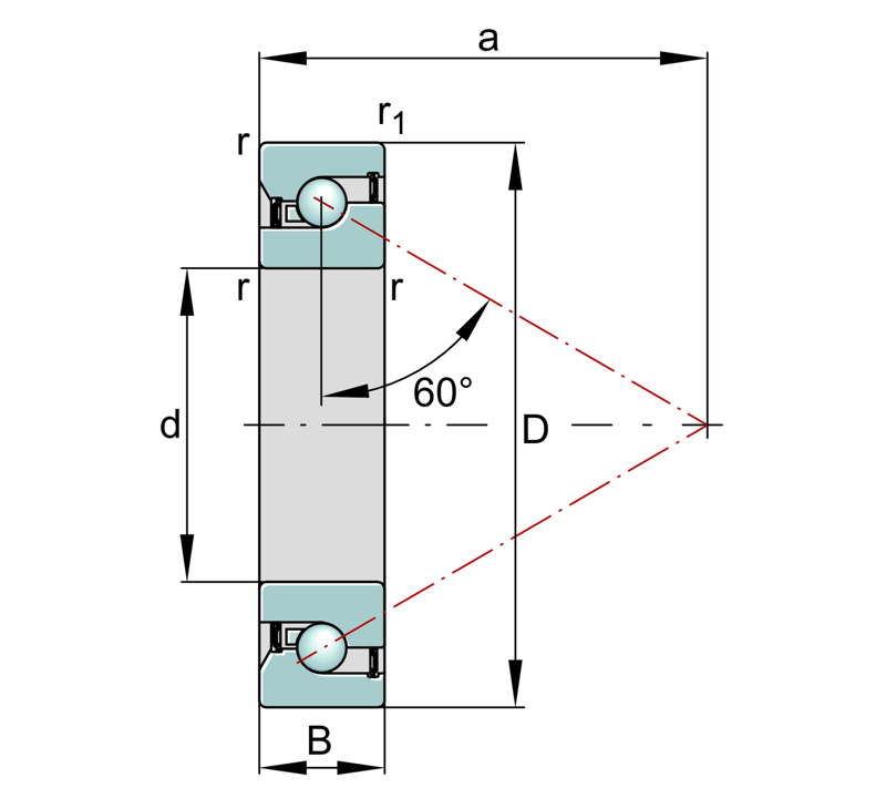 FAG BSB2047-2Z-SU-XL Axial-Schrägkugellager - Bild 2