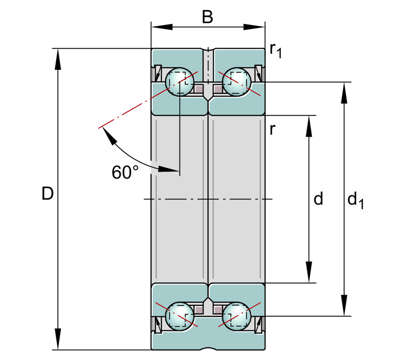 INA ZKLN2052-2Z-XL Axial-Schrägkugellager - Bild 2