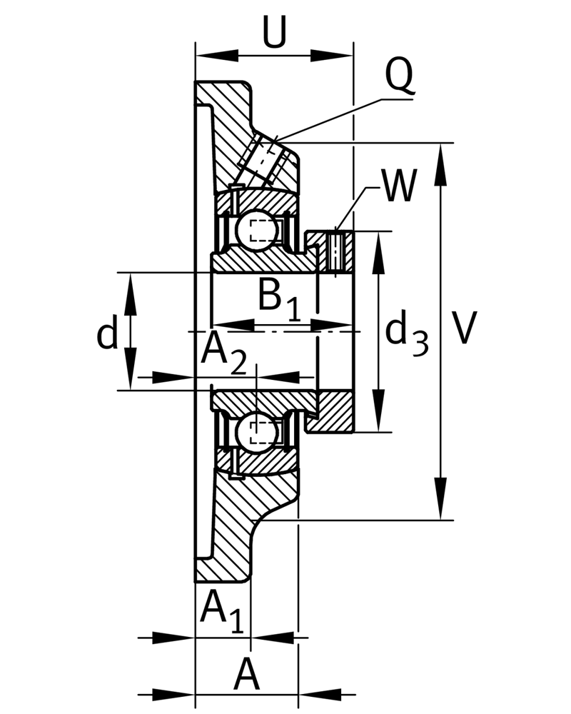 INA PCF40-XL Flanschlagergehäuseeinheit - Bild 2