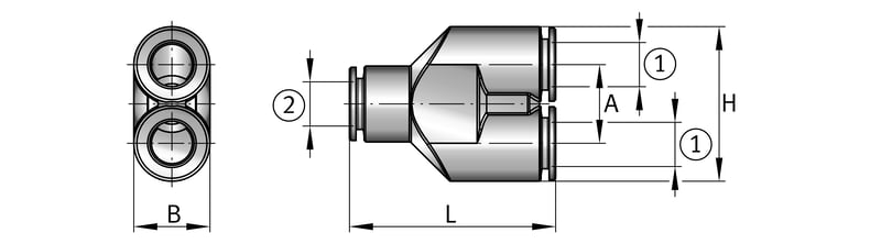 Schaeffler ARCALUB-X.TUBEFIT-Y-D6 Y-Stück für Schmierstoffgeber - Bild 2