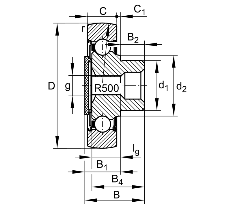 INA ZL202-DRS Zapfenlaufrolle - Bild 2