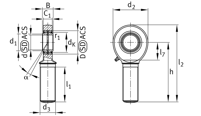 INA GAL30-DO-2RS Gelenkkopf - Bild 2
