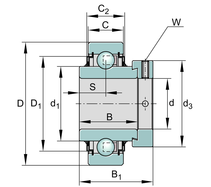 INA E20-XL-KLL Spannlager - Bild 2