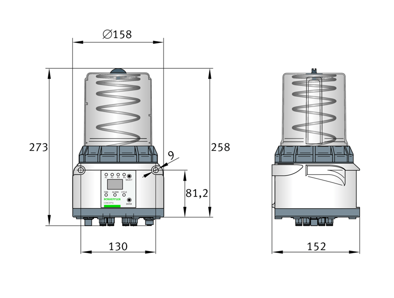 Schaeffler ARCALUB-C8-4P Automatischer Schmierstoffgeber CONCEPT - Bild 2