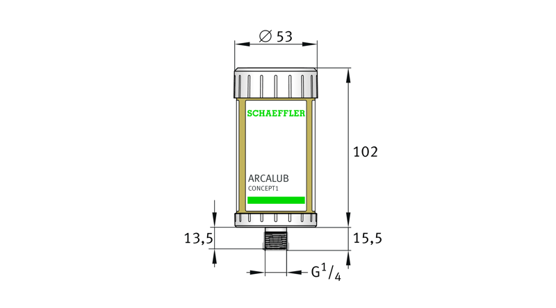 Schaeffler ARCALUB-C1-125-MULTITOP Automatischer Schmierstoffgeber CONCEPT - Bild 2