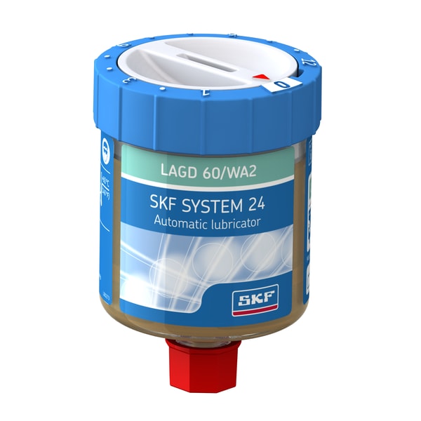 SKF LAGD 60/WA2 SKF SYSTEM 24, gasaangedreven automatische enkelpuntssmeerder, 60 ml, gevuld met vet LGWA 2 - Bild 1