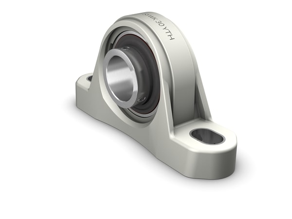 SKF SYWK 35 YTH Stehlager-Kugellagereinheit mit breitem Innenring und Gewindestiftbefestigung, Verbundmaterial - Bild 1
