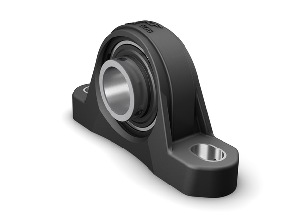 SKF SYK 20 TF Stehlager-Kugellagereinheit mit breitem Innenring und Gewindestiftbefestigung, Verbundmaterial, ISO-Normen - Bild 1