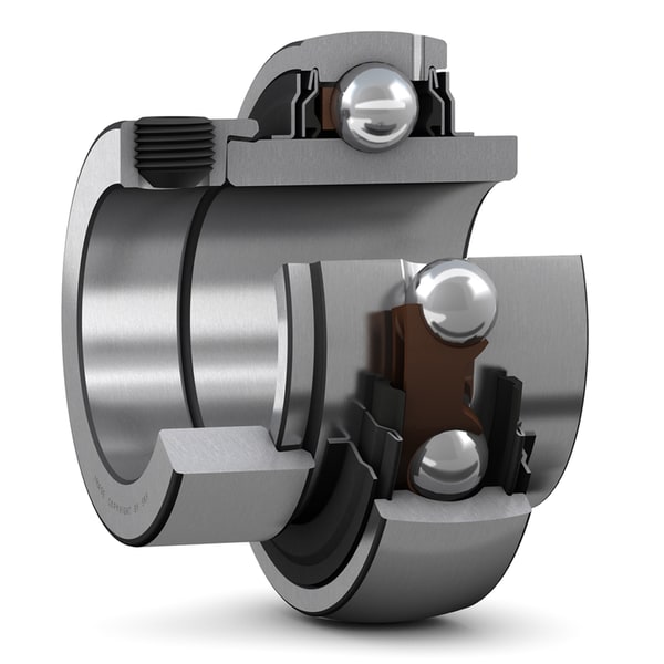 SKF YEL 211-2F Spannringlager mit Exzenterspannring und breiter ausgeführtem Innenring - Bild 1