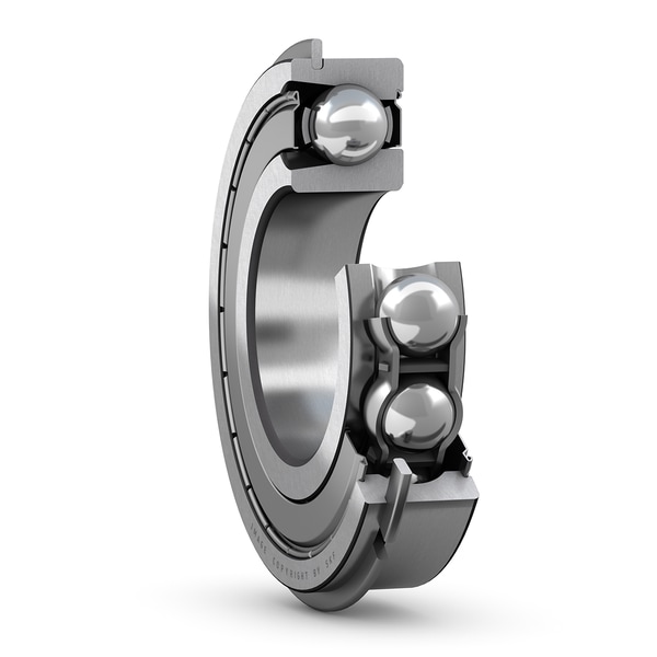 SKF 211-2ZNR Cuscinetto radiale rigido a sfere con cave di riempimento e tenuta integrata - Bild 1