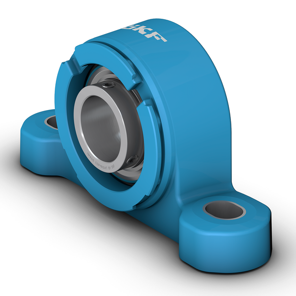 SKF P2BC 20M-TPSS Stehlager-Kugellagereinheit mit breitem Innenring und Gewindestiftbefestigung, Verbundmaterial - Bild 1