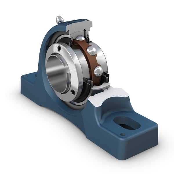 SKF SY 30 LF Stehlager-Kugellagereinheit mit breitem Innenring und SKF ConCentra Befestigung, Gusseisen, ISO-Normen - Bild 1