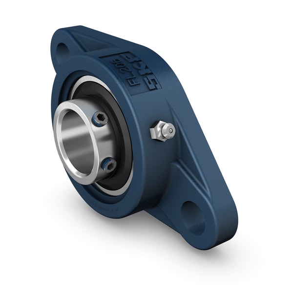 SKF UCFL 218 Kugellagereinheit mit Rundflansch, mit breitem Innenring und Gewindestiftbefestigung, Graugussgehäuse, JIS - Bild 1