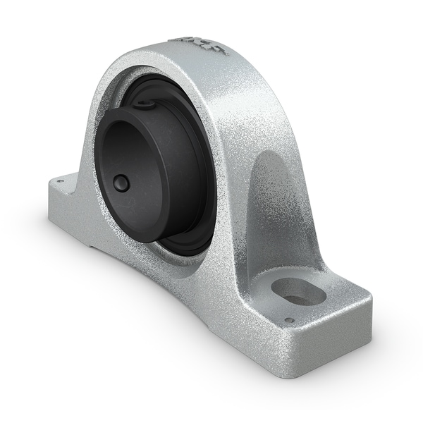 SKF SY 30 TF/VA201 Stehlager-Kugellagereinheit mit breitem Innenring und Gewindestiftbefestigung, für hohe Temperaturen, Gusseisen, ISO-Normen - Bild 1