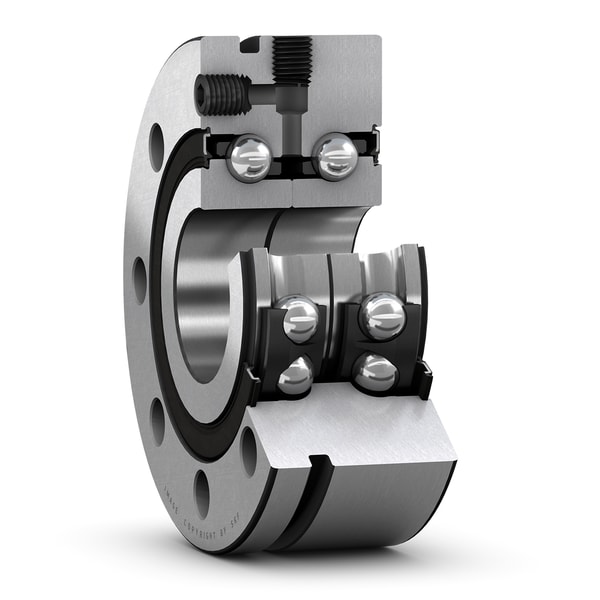 SKF BEAM 012055 C-2RSH Super-precision double direction angular contact thrust ball bearing for screw drives, for bolt mounting - Bild 1