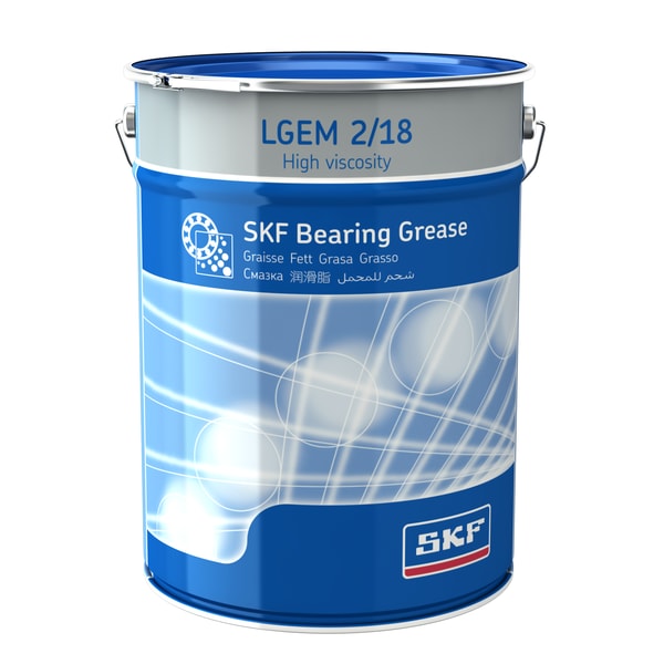 SKF LGEM 2/18 Højviskost lejefedt med fast smøremiddel - Bild 1