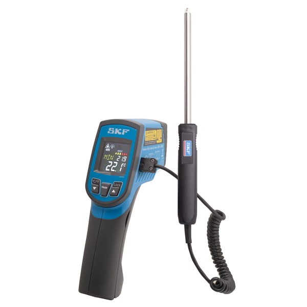 SKF TKTL 21 Advanced infrared thermometer with adjustable emissivity with contact probe - Bild 1