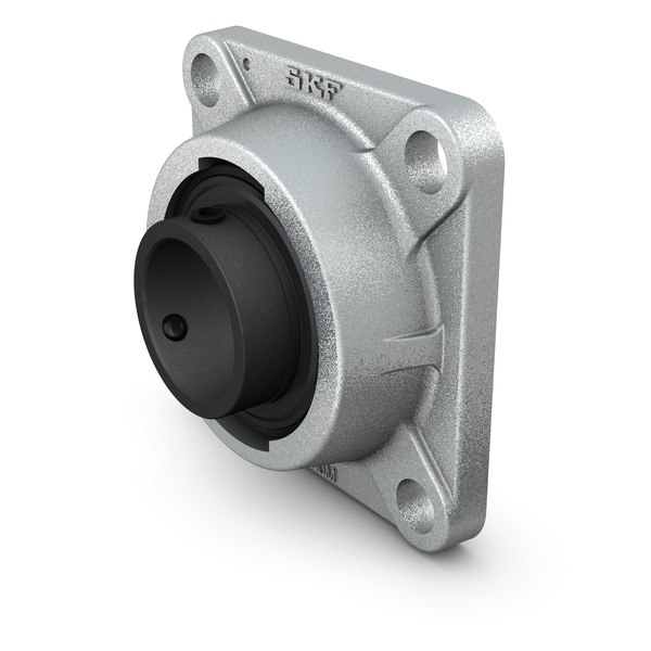 SKF FY 25 TF/VA201 Kugellagereinheit mit quadratischem Flansch, mit Gewindestiftbefestigung, Hochtemperaturausführung, Graugussgehäuse, ISO - Bild 1