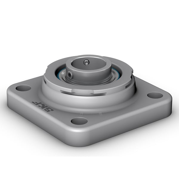 SKF F4BSS 40M-TPSS Kugellagereinheit mit quadratischem Flansch, mit Gewindestiftbefestigung, Gehäuse aus nichtrostendem Stahl - Bild 1