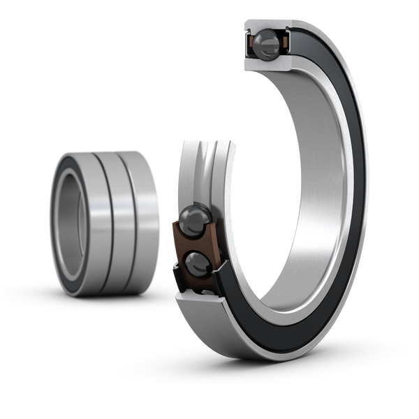 SKF S71915 FE/HCP4ATT Conjunto emparelhado de três rolamentos de esferas de contacto angular de uma carreira de alta capacidade de carga com vedantes, série Super-Precision, execução E - Bild 1