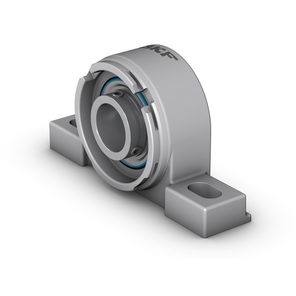 SKF P2BSS 20M-TPSS Stehlager-Kugellagereinheit mit breitem Innenring und Gewindestiftbefestigung, nichtrostender Stahl - Bild 1