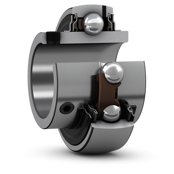 SKF YAR 212-2RF Spannringlager mit Gewindestiftbefestigung und breiter ausgeführtem Innenring - Bild 1