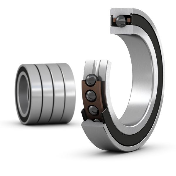 SKF S7009 ACE/HCP4AQBCA Zusammengepasster Satz aus vier einreihigen Hochleistungs-Schrägkugellagern, Reihe „Super-Precision“, Bauform E, mit Dichtungen - Bild 1