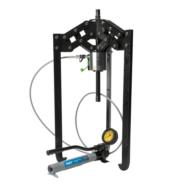SKF TMHP 50/570 Hydraulically-assisted heavy duty jaw puller with Hydraulic pump with large oil container - Bild 1