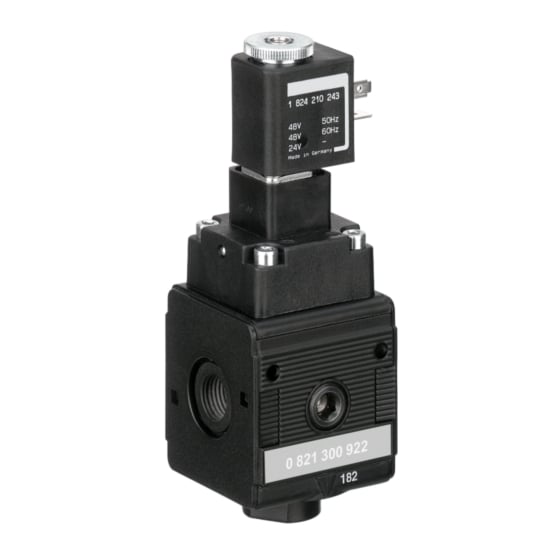 Aventics 0821300922 3/2-Wegeventil elektrisch Betätigt Serie NL2-SOV 0821300922 - Bild 1