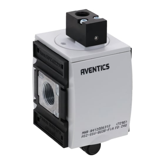 Aventics R412006312 Befüllventil pneumatisch Betätigt Serie AS2-SSV R412006312 - Bild 1