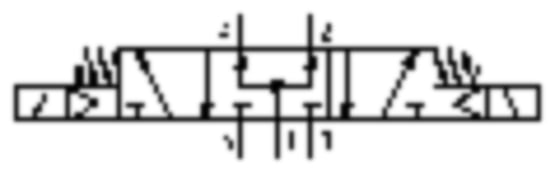 Aventics 5812780100 5/3-Wegeventil Serie 581, Größe 2 5812780100 - Bild 2