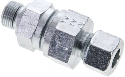 Partbase RHV 12 LR Hydraulik-Rückschlagventil 12 L (M18x1,5)-G 3/8", Stahl verzinkt