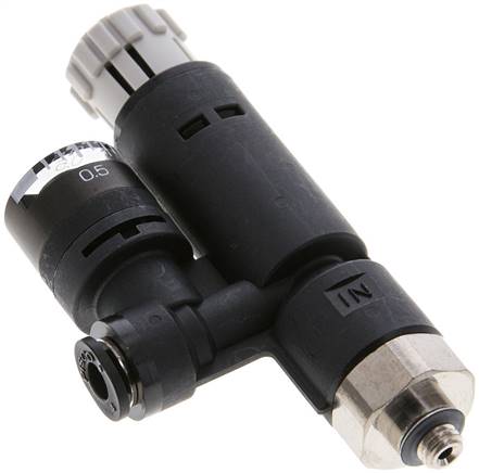 Partbase LRMAIQS M54 Druckregler M 5-4mm, mit Manometer, Standard